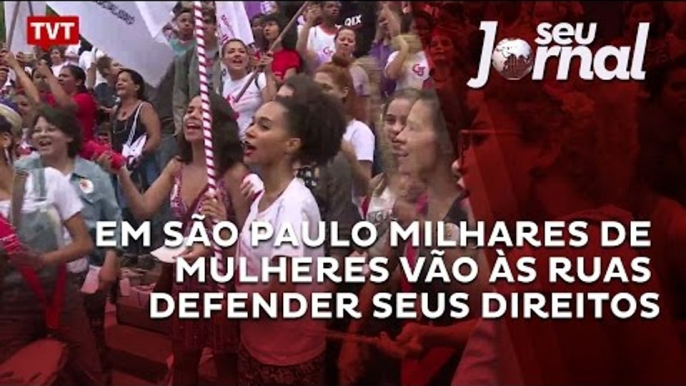 Em São Paulo milhares de mulheres vão às ruas defender seus direitos