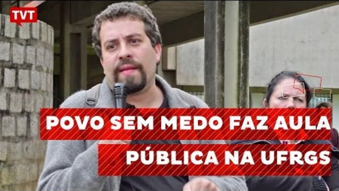 Aula pública reúne Guilherme Boulos e movimentos sociais na UFRGS