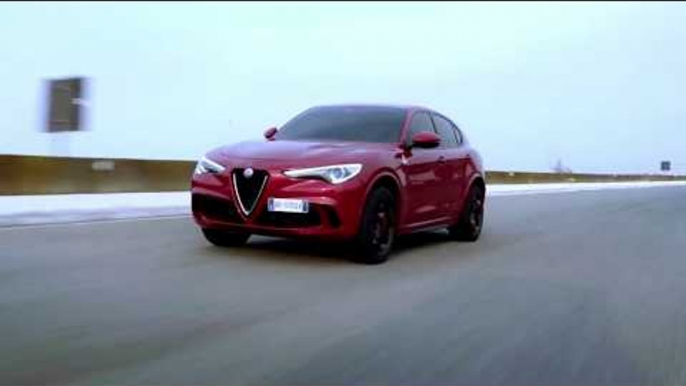 Alfa Romeo Stelvio Quadrifoglio Clip on track - Highlights