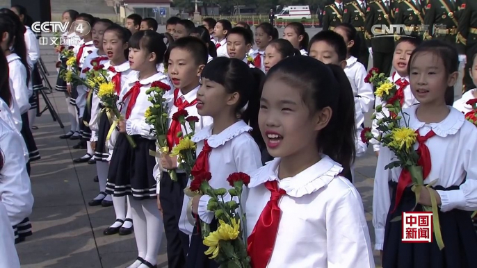 [中国新闻]烈士纪念日向人民英雄敬献花篮仪式在京隆重举行 | CCTV-4