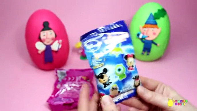 Ben and Hollys Little Kingdom Play Doh Surprise Eggs Princess Holly, Ben Elf, Nanny Plum Toys