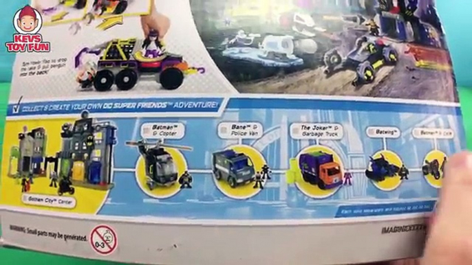 Imaginext Toys Batmobile & Imaginext Penguin 6 Wheeler With Batman Red Hood and Joker