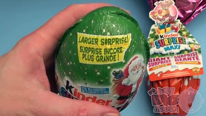 Surprise Eggs Learn Sizes from Smallest to Biggest! Christmas Edition!