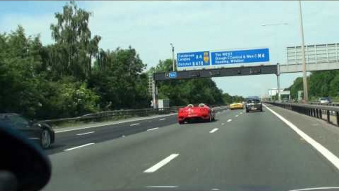 Cliveden House Ferrari & Lamborghini Meet Convoy from London - F50 Diablo F430 360