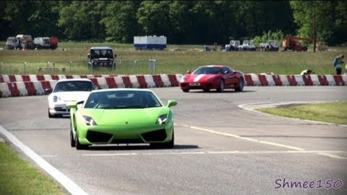 Dad's Day Out 2011 Track Highlights - Enzo, 2x Zonda, 599 GTO, F40, Agera, LP560, Scuderia