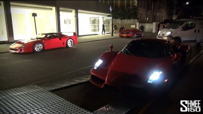 Ferrari Showroom Shuffle: Enzo, F50, F40 and 599XX