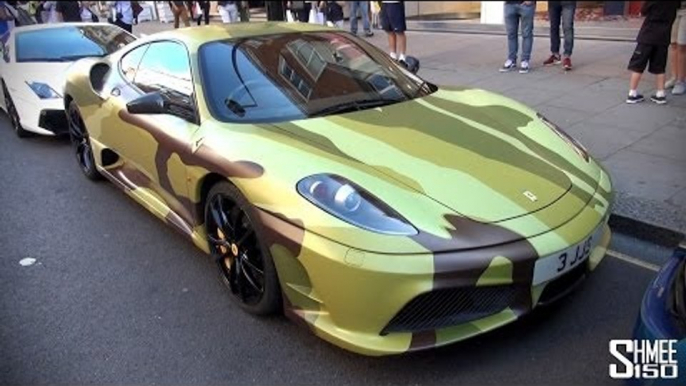 Camo Ferrari 430 Scuderia with Capristo Exhaust - Very Loud Revs