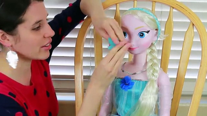Disney Frozen MY SIZE ELSA Hair Makeover AllToyCollector