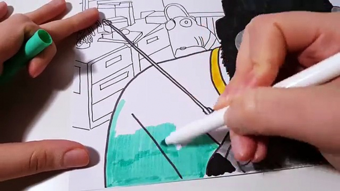 SING MOVIE Johnny Gorilla and Ms Crawley Sing Coloring Pages | Speed Coloring Video for Kids