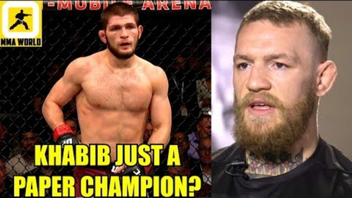 UFC just presented Khabib with a UFC title because he has Russia behind him,Rogan on Conor MCgregor