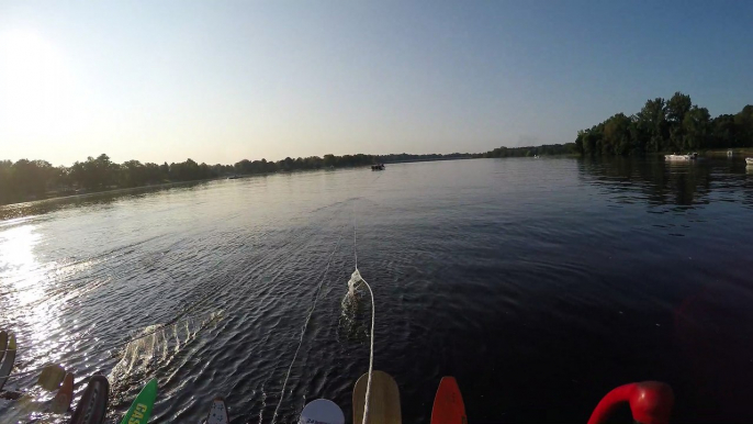 Barefoot Skier World Record POV