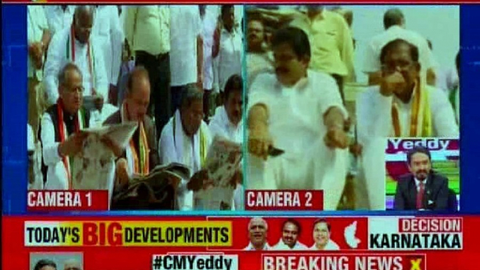 BS Yeddyurappa takes oath, becomes new CM of Karnataka; BJP celebrates and Congress protests