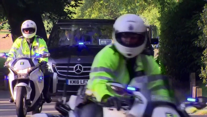 Royal Wedding: Prince Harry leaves Ascot hotel for Windsor