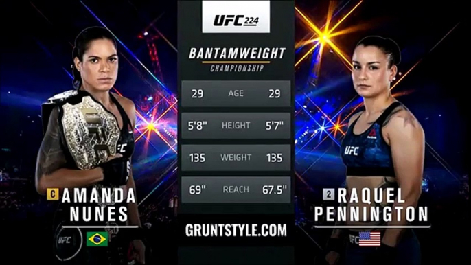 amanda nunes vs raquel pennington