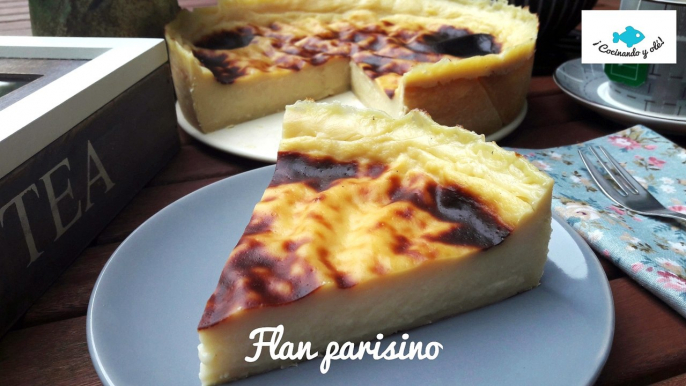 FLAN PARISINO. Flan pastelero (Flan parisien. Flan pâtissier)