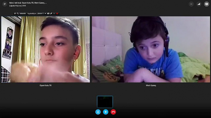 Skype Troll Minecraft Hack Açan Çocuklar Troll-Kamera Açtı Babası Geldi:D