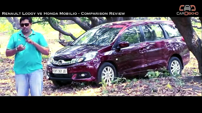 Renault Lodgy Vs Honda Mobilio | Video Comparison | CarDekho.com