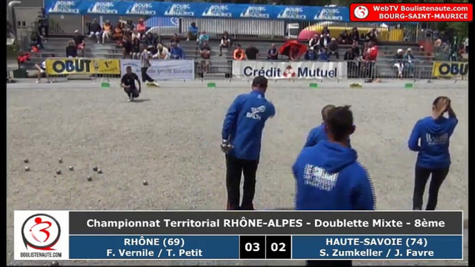 Championnats Régionaux Rhône-Alpes 2018 : Huitième mixte Rhône VS Haute-Savoie