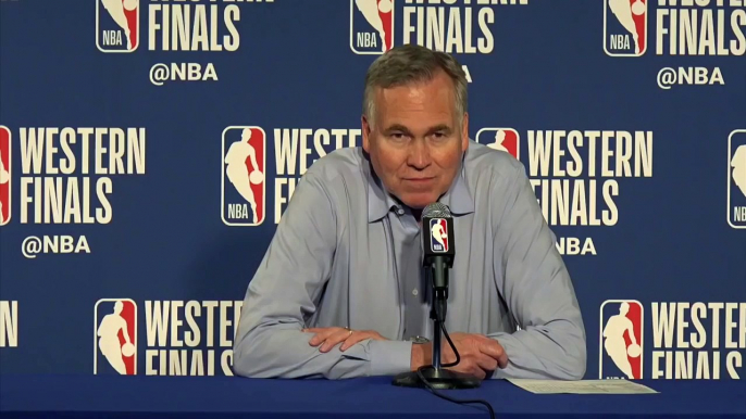 Mike D'Antoni postgame interview / Rockets vs Warriors Game 3