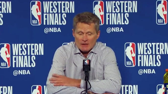 Steve Kerr Postgame Interview / Warriors vs Rockets Game 3