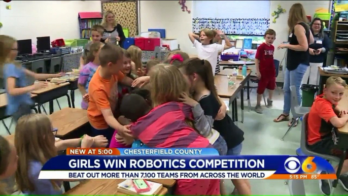 All-Girls Team from Virginia Elementary School Wins International Robotics Competition