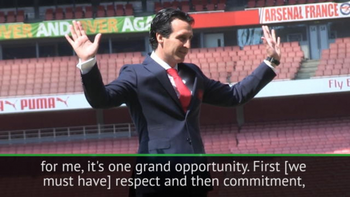 Emery demands 'respect and commitment' from Arsenal players