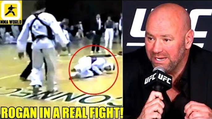 I've never seen a human generate so much power like Joe Rogan does with his kícks,Dana on Conor
