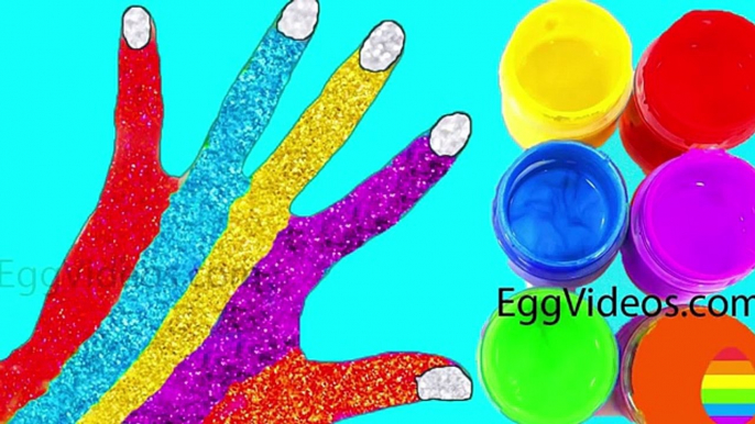 Learn Colors for Children Body Paint Finger Family Song Nursery Rhymes Learning Video EggVideos.com