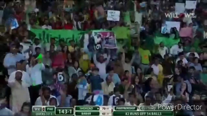 Ahmad shahzad 3 balls 3 sixes pak vs world xi 3rd t20