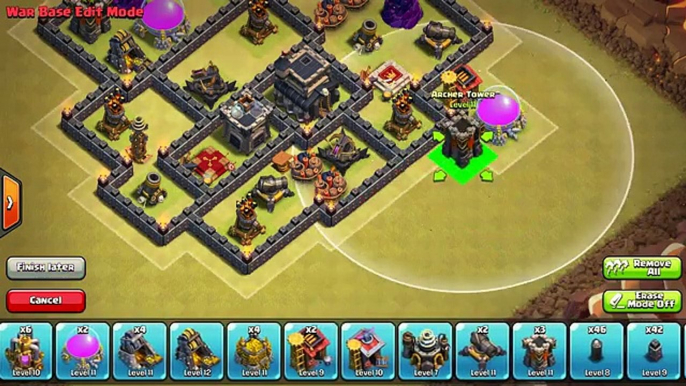 Clash of Clans - TH9 Clan Wars Base - Anti 3 Star V1