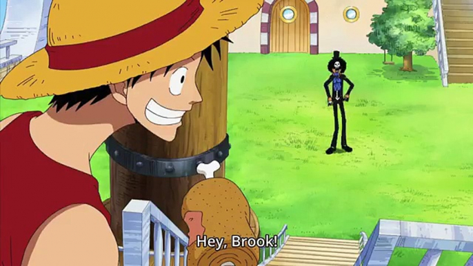 #175 Brook trying to be useful part 2 - Hes only useful for Luffy! | ENG SUB HD