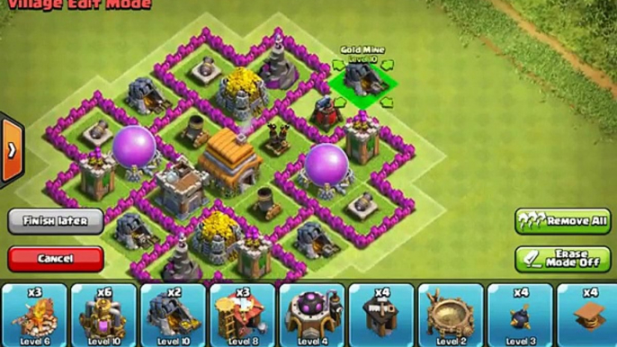 Clash of Clans Town Hall 6 Defense (COC TH6) Hybrid Base Layout Defense Strategi