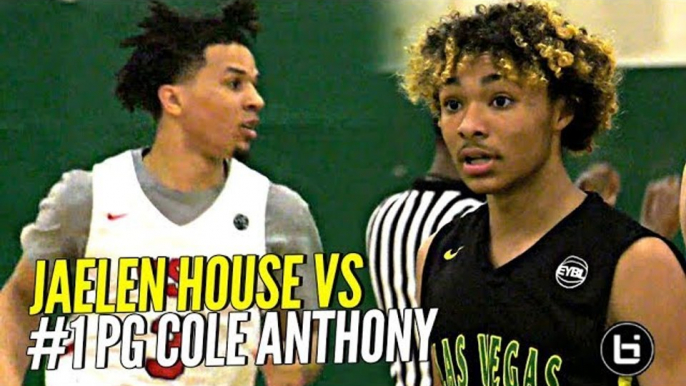 That Shadow Mountain Boy Jaelen House vs #1 PG Cole Anthony!!! ELITE PG Battle at Nike EYBL!