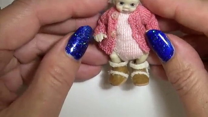 DOLLHOUSE MINIATURE TUTORIAL Baby Doll Boots Shoes DIY VIDEO BARBIE kawaii