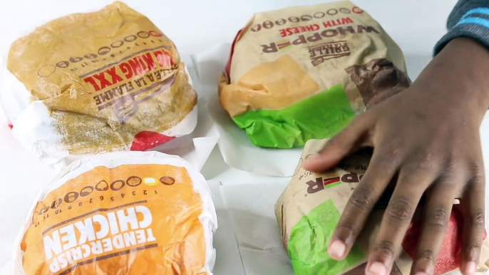 CHALLENGE BURGERS SURPRISES chez BURGER KING à 2 EUROS #SAKINAFAMILY