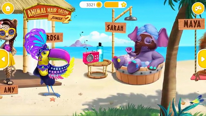 Fun Animals Care | Makeover Bath Dress Up Kids Games for Girls | Jungle Animal Hair Salon 2