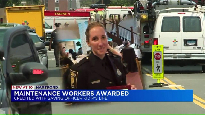 Good Samaritans Honored for Coming to Aid of Officer Stabbed in the Neck