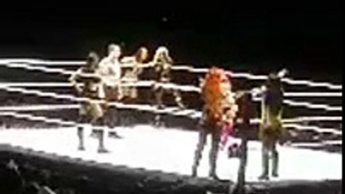 IIconics (Billie Kay and Peyton Royce) and Lana vs Becky Lynch, Asuka and Naomi - WWE Fayetteville May 28th 2018 Full