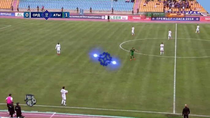 0-1 Ihar Zyankovich Goal Kazakhstan  Super League - 31.05.2018 FK Ordabasy 0-1 FK Atyrau