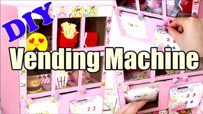 DIY Squishy Vending Machine Tutorial Cardboard Homemade