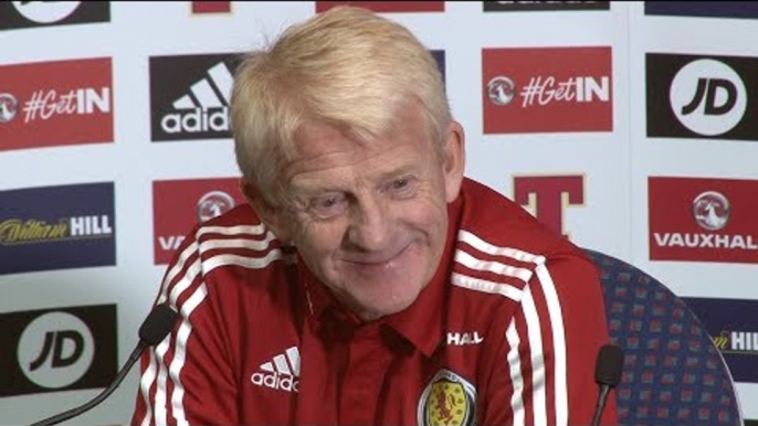 Gordon Strachan Full Pre-Match Press Conference - Scotland v Slovakia - World Cup Qualifying