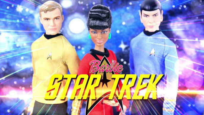 Doll Review: Barbie STAR TREK 50th Anniversary: Captain Kirk | Lieutenant Uhura | Spock - New Toys