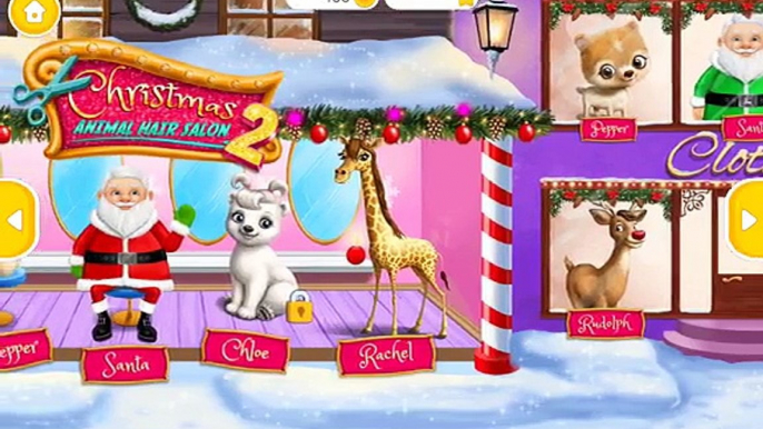 Play Christmas Animal Hair Salon Kids Games | Fun Winter Adventure Games for Children