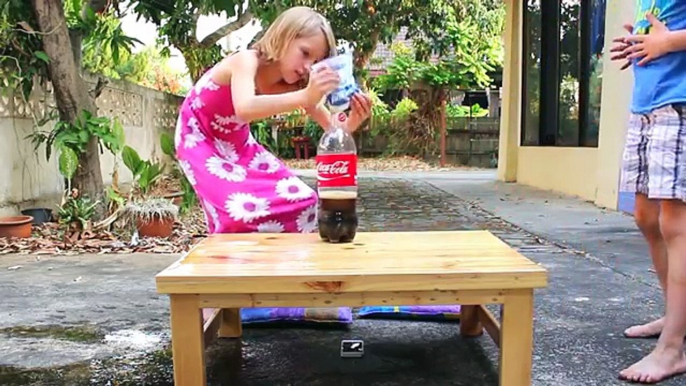 COOL Experiments with Coca-Cola and Baking Soda, MEGA COKE EXPLOSION!!! BIGGER than Coke and Mentos!