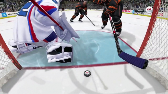 NHL 14 Bloopers #4 (Goalie Hits, Own Goals, Face Goal)