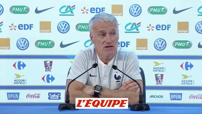 Deschamps «Si vous attendez de Giroud qu'il dribble trois joueurs...» - Foot - CM 2018 - Bleus