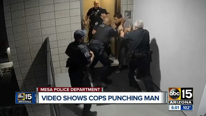 Video shows officers punching suspect in Mesa, four officers now on leave