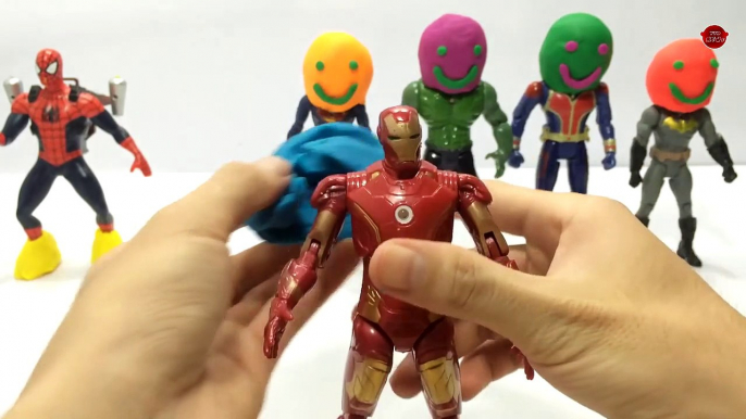 Learn Colors With Play Doh for Children and Superhero - Spiderman & Finger Family Colours for Kids