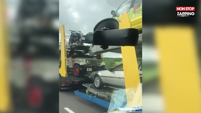 Un conducteur croise la Batmobile et la DeLorean de"Retour Vers le Futur" sur l'autoroute (Vidéo)