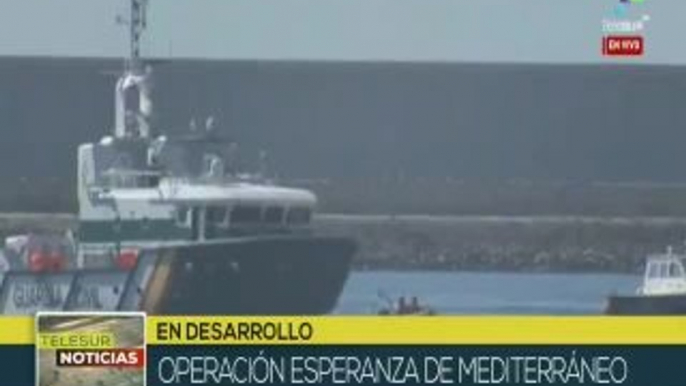 teleSUR Noticias: Barcos Dattilo y Aquarius llegan a Valencia